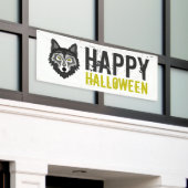 Grey Wolf, Happy Halloween Spandoek (Buitenkant Gebouw)