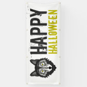 Grey Wolf, Happy Halloween Spandoek (Verticaal)