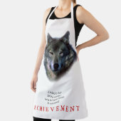 Grey Wolf Motivatie Unique Schort (Insitu)