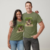 Grey Wolf Pups Worstelen T-shirt (Unisex)