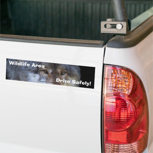 Grey Wolf Road Safety Bumpersticker (Op Truck)