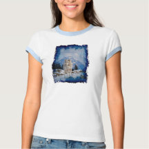 Grey Wolf & Rocky Mountains Wildlife Art Shirt