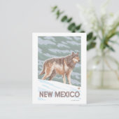 Grey Wolf StandingNew Mexico Briefkaart (Staand voorkant)
