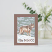 Grey Wolf StandingNew Mexico Briefkaart (Staand voorkant)