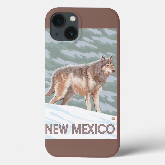 Grey Wolf StandingNew Mexico Case-Mate iPhone Case (Achterkant)
