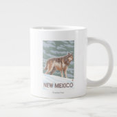Grey Wolf StandingNew Mexico Grote Koffiekop (Rechts)