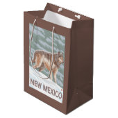 Grey Wolf StandingNew Mexico Medium Cadeauzakje (Voorkant Gekanteld)