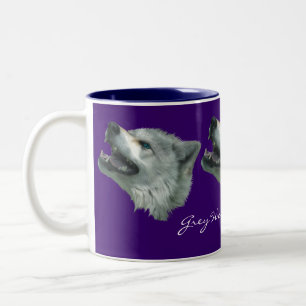GREY WOLF SUPPORTER Wildlife Gift Mok