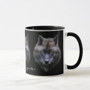 GREY WOLF SUPPORTER Wildlife Gift Mok