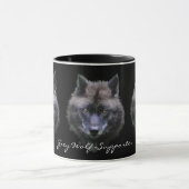 GREY WOLF SUPPORTER Wildlife Gift Mok (Midden)