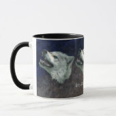 GREY WOLF SUPPORTER Wildlife Gift Mok (Links)