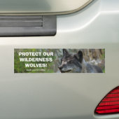 Grey Wolf Wildlife Conservation Bumpersticker (Op auto)