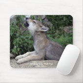 Grey Wolf Wildlife-supporter Dierenfotografie Muismat (Met muis)