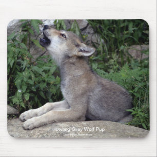 Grey Wolf Wildlife-supporter Dierenfotografie Muismat