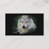 Grey Wolf Wildlife Supporter Visitekaartje (Achterkant)