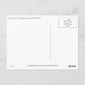 Grey Wolf & Winter Forest Wildlife Art Card Briefkaart (Achterkant)