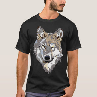 Grey Wolf  Wolves Pack Wolf Lovers Gift  T-shirt