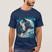 Grey Wolves Blauwe Mannen T-shirt (Voorkant)