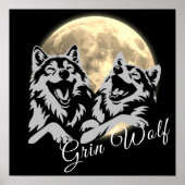 Grey Wolves "Grin Wolf" Poster (Voorkant)