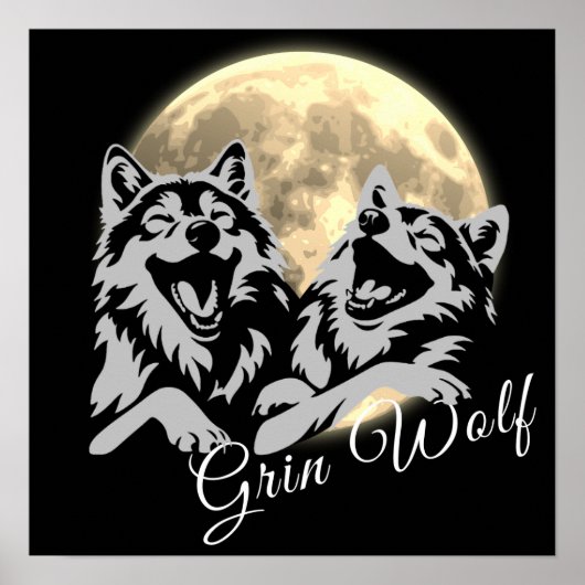 Grey Wolves "Grin Wolf" Poster (Voorkant)