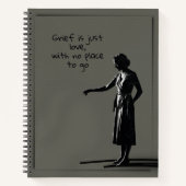 Grey Women Loss Grief Journal Pen Ink Notitieboek (Voorkant)
