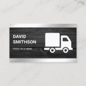 Grey Wood Logistics TransportCargo Truck Visitekaartje (Voorkant)