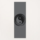 Grey Ying Yang Harmony Yoga Mat (Voorkant)