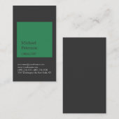 Grey Zee Green Stripe Consultant Visitekaartje (Voorkant / Achterkant)