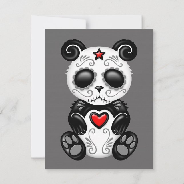 Grey Zombie Sugar Panda (Voorkant)