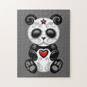 Grey Zombie Sugar Panda Legpuzzel