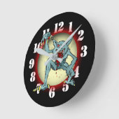 Greyback Werewolf Blood Red Full Moon Halloween Ronde Klok (Hoek)