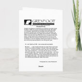 Greyfoot Cat Rescue Holiday Sinaasappel Tabby Kaar Feestdagen Kaart (Achterkant)