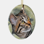 Greyfoot Cat Rescue Silver Grey Tabby Ornament (Rechts)