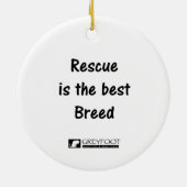 Greyfoot Cat Rescue Silver Grey Tabby Ornament (Achterkant)