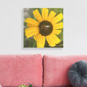 greyforaday Yellow Floral Print (Insitu (Woonkamer))
