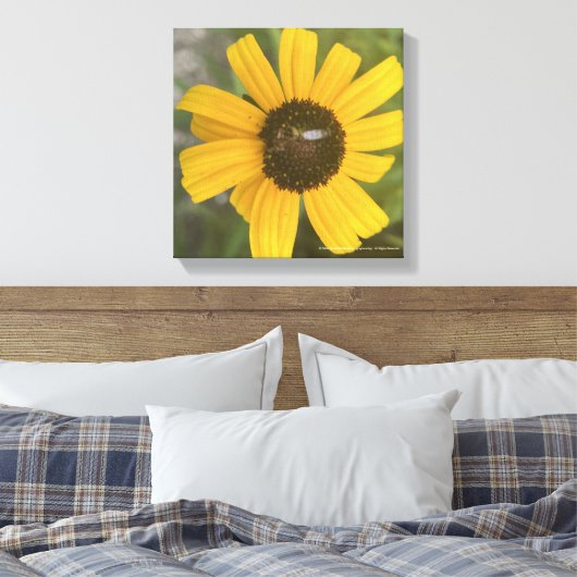 greyforaday Yellow Floral Print (Insitu (Slaapkamer))