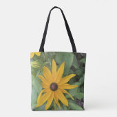 greyforaday Yellow Floral Tote Bag (Achterkant)