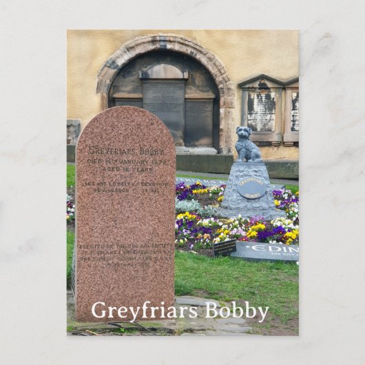 Greyfriars Bobby, Edinburgh Briefkaart (Voorkant)
