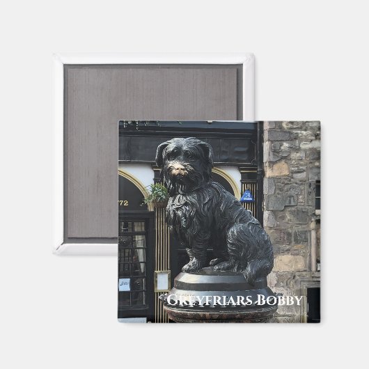 Greyfriars Bobby Magnet (Voorkant / Achterkant)