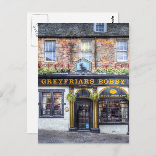 Greyfriars Bobby Pub Edinburgh Briefkaart (Voorkant / Achterkant)