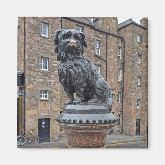 Greyfriars Bobby Statue in Edinburgh Magneet (Voorkant)
