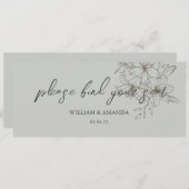 GreyGarden Delights zitplaatsindeling header Grijs Kaart (Voorkant / Achterkant)