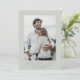 GreyGreen Ultra Minimal sparen de Datum aankondigi Save The Date