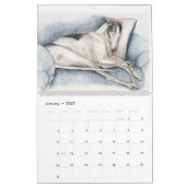 Greyhound 2021 Dog Art Calendar Kalender (Jan 2027)