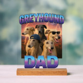 Greyhound Acryl Bord (Neutraal)