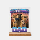 Greyhound Acryl Bord (Voorkant)