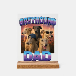 Greyhound Acryl Bord