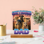 Greyhound Acryl Bord (Huwelijk)
