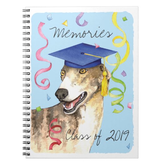 Greyhound Afstuderen Notitieboek (Voorkant)