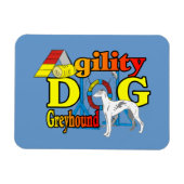 Greyhound Agility Magneet (Horizontaal)